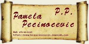 Pamela Pečinoćević vizit kartica
